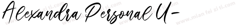 Alexandra Personal U字体转换